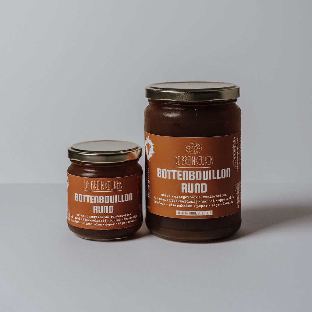 Bottenbouillon rund van De Breinkeuken in twee formaten, groot en klein
